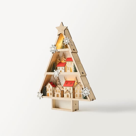 Festive Scenes Natural Tree