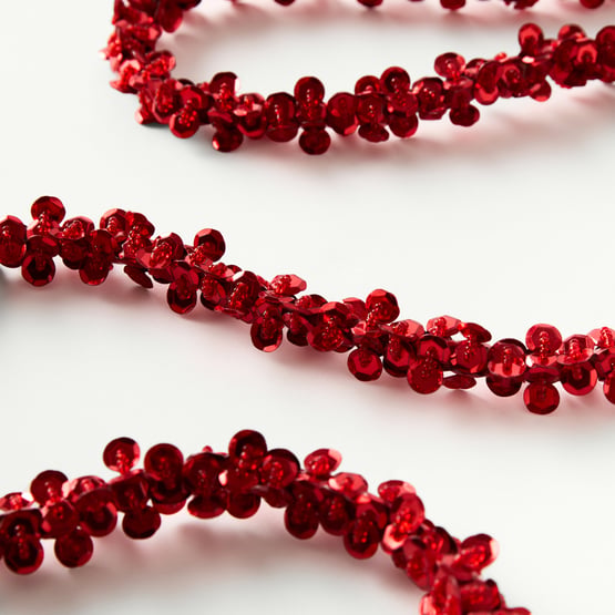 Festive Fun Red Sequin Garland