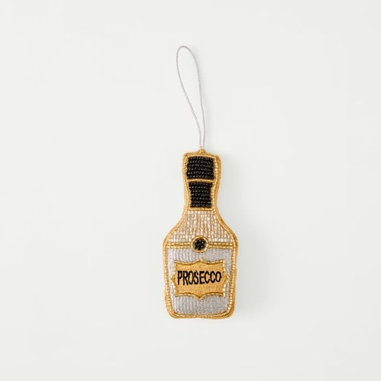 Prosecco Beaded Decoration