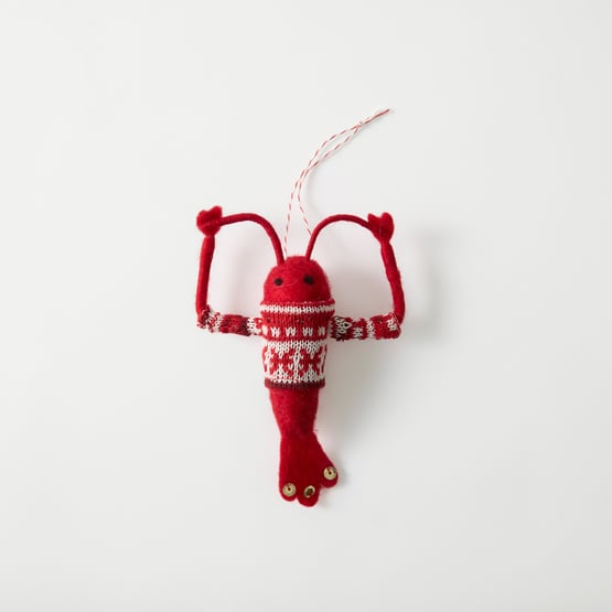 Lobster Jumper Felted Friend