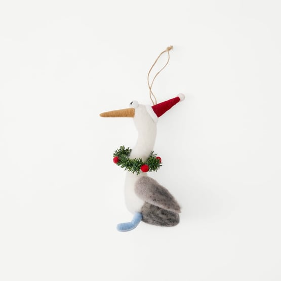Pelican with Scarf Felted Friend