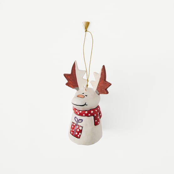 Papier Mache Reindeer Decoration