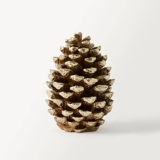 Festive Gold Pine Cone