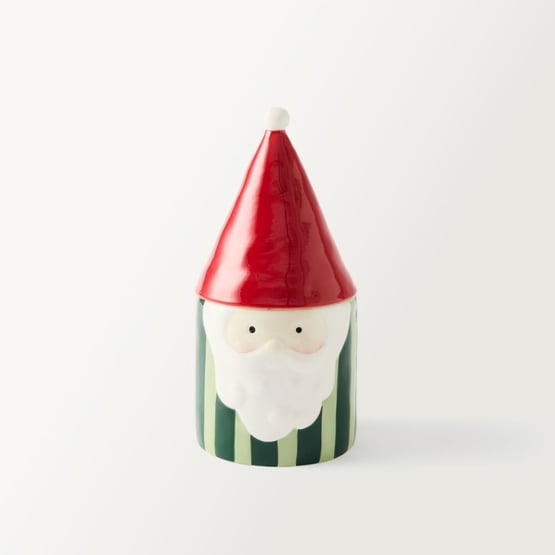 Santa Red, Green & White Canister