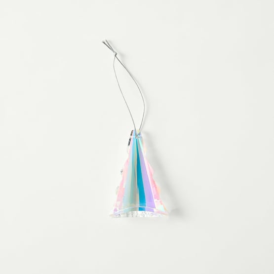 Crystal Drop Clear Tree Decoration