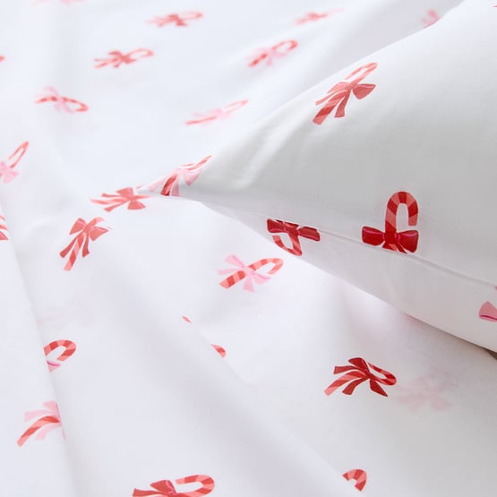 Candy Canes Percale Sheet Set
