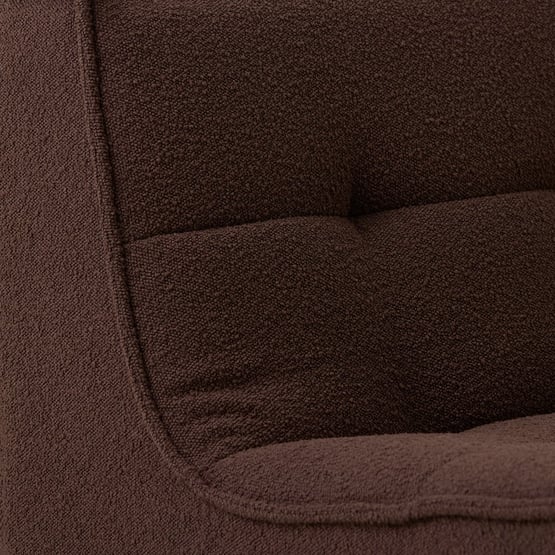 Otis Chocolate Boucle 1 Seater Lounge Chair