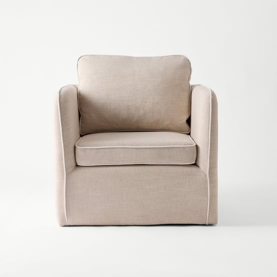 Seline Natural & White Chair