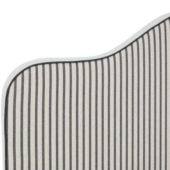 Cliveden Natural & Charcoal Stripe Reversible Bedhead