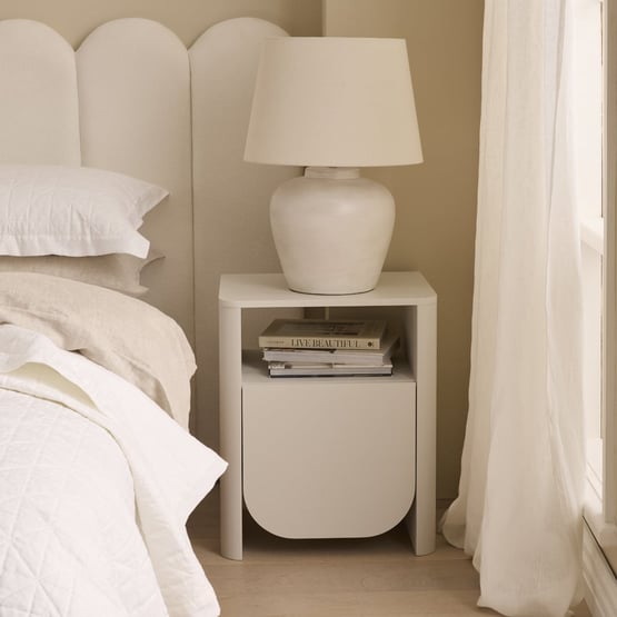 Adeline Dove Bedside Table