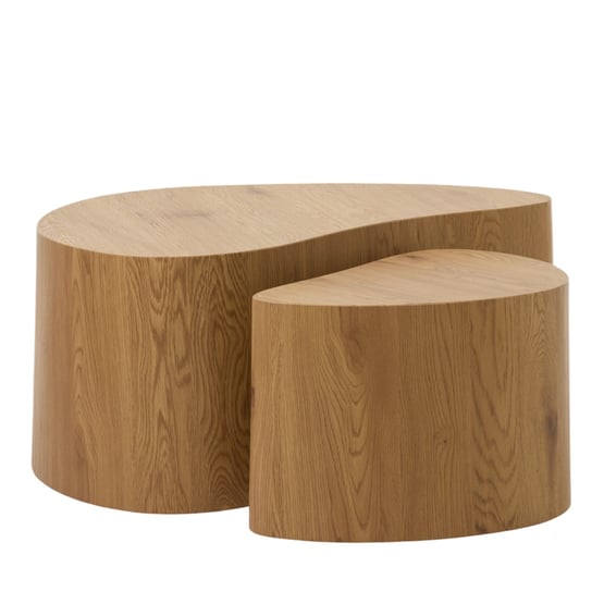 Ely Faux Oak Coffee Table Set