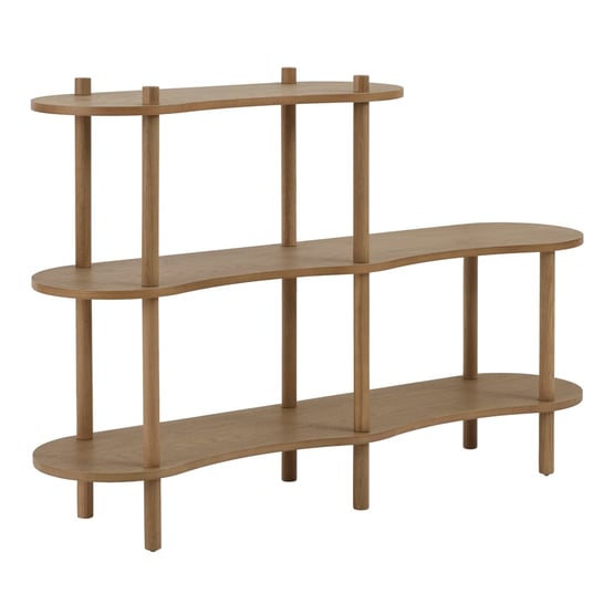 Mena Natural Wave Bookshelf