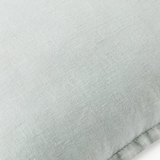 Belgian Duck Egg Vintage Washed Linen Cushion
