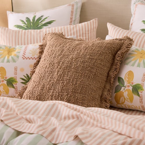 Leiden Hazelnut Boucle Cushion