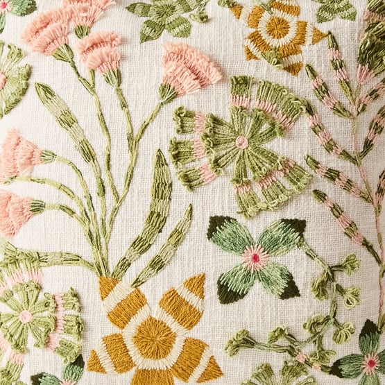 Gigi Green Floral Cushion