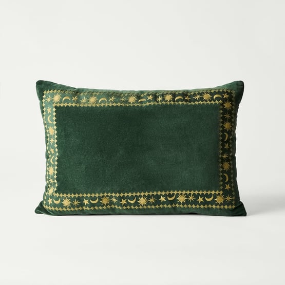 Stella Green Velvet Cushion
