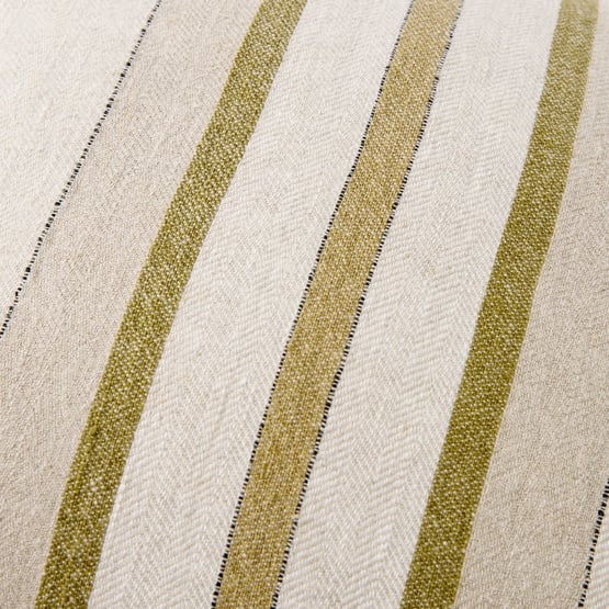 Indra Olive Linen Cushion