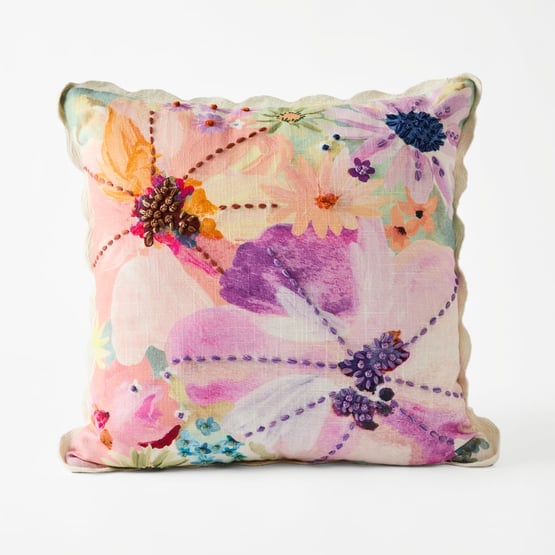 Lottie Floral Pinks Cushion