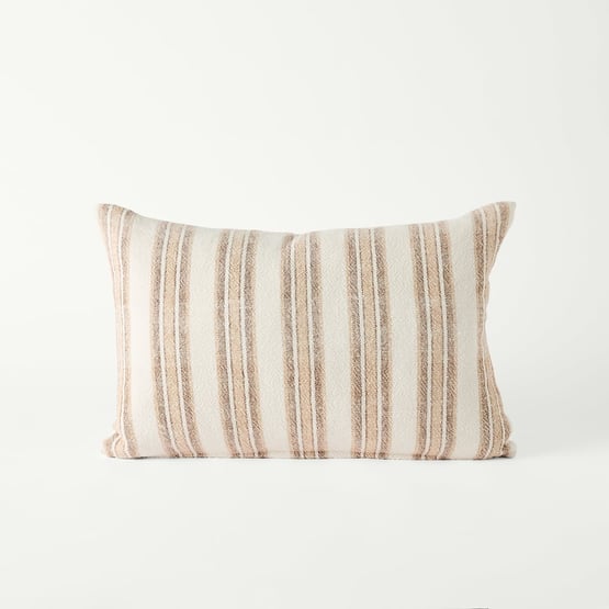 Bellarine Natural Stripe Cushion