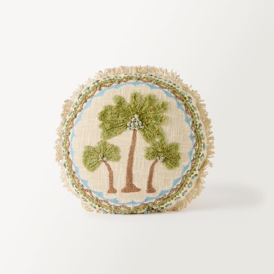 Foxtail Palm Green Cushion