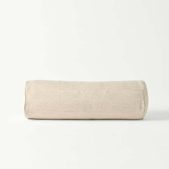 Belgian Vintage Washed Linen Linen Bolster Cushion