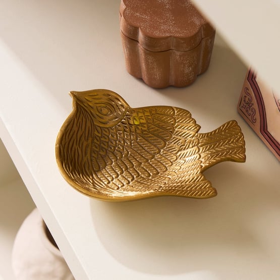 Bird Gold Trinket Dish