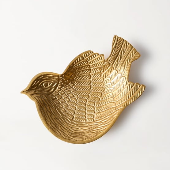 Bird Gold Trinket Dish