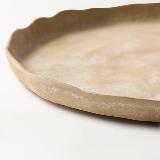 Laguna Beige Round Plate	
