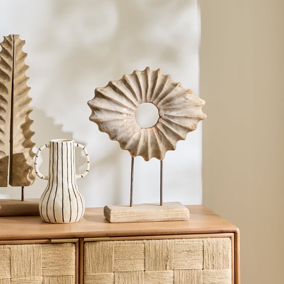 Coastline Natural Round Sculpture