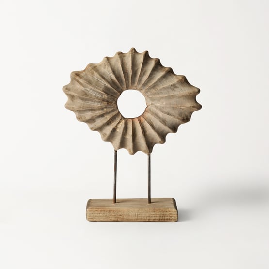 Coastline Natural Round Sculpture