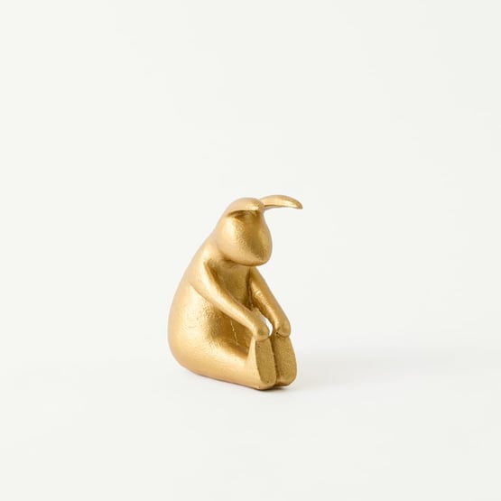 Yoga Gold Touching Toes Bunny