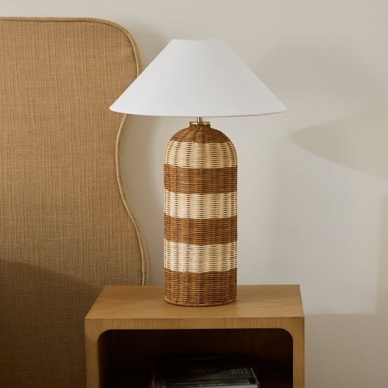 Savanah Vintage Stripe Table Light