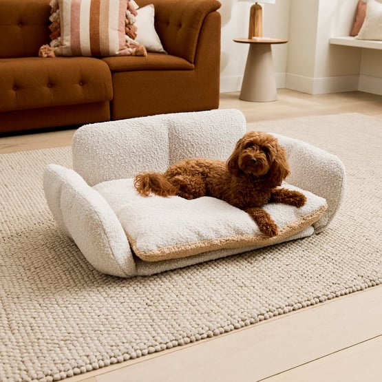 Parker Cream Boucle Pet Bed 