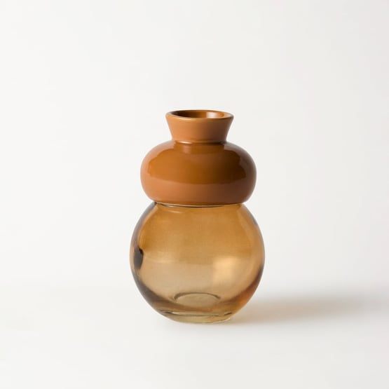 Genie Brown Medium Vase