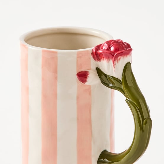 Amelie Pink & White Vase