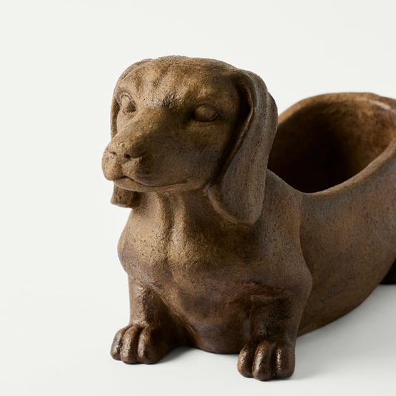 Brown Dachshund Pot