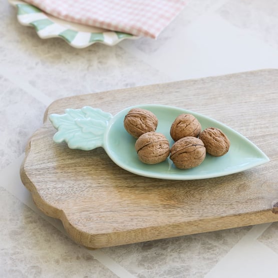 Carrot Mint Blue Plate	