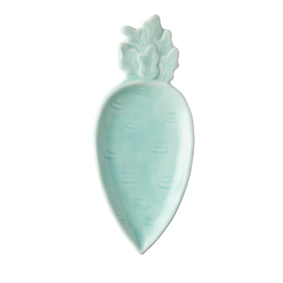Carrot Mint Blue Plate	