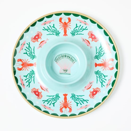La Mer Coastal Lobster Melamine Chip & Dip