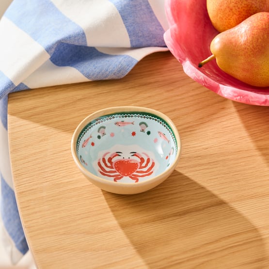La Mer Coastal Crab Melamine Dip Bowl