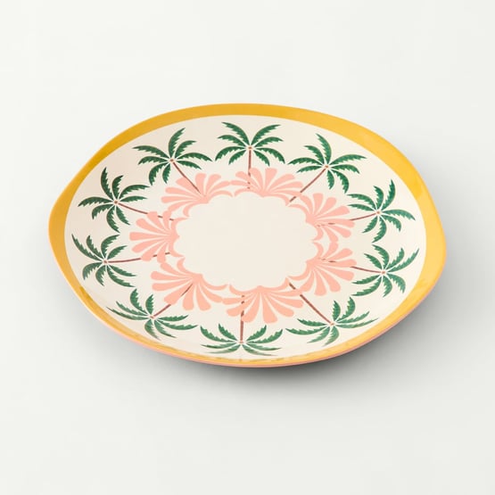 Natures Resort Palm Plate Pack of 4