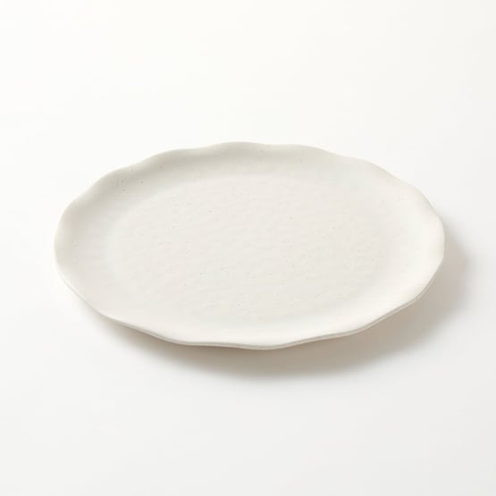 Catalina Ivory Bamboo Dinner Plate Set of 4