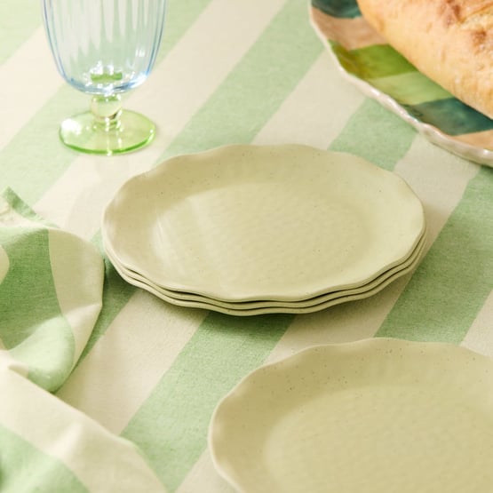 Catalina Lemongrass Bamboo Side Plate Set of 4
