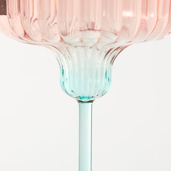 Positano Blue & Pink Cocktail Drinkware