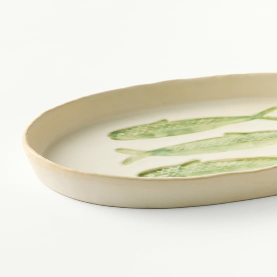 Marine Life Fish Small Oval Platter