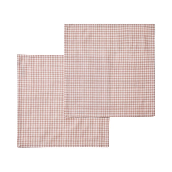 Sadie Dusty Pink Gingham Napkins Pack 2