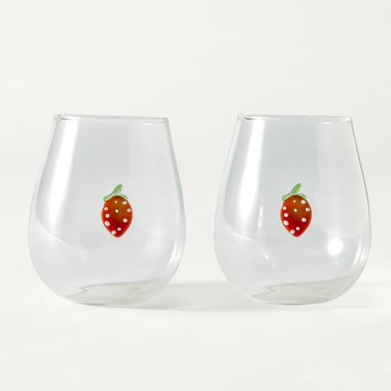 Summer Fruit Strawberry Tumbler Pack of 2