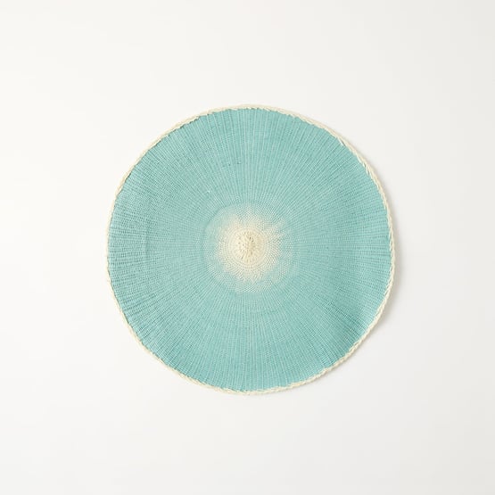 Orla Sea Blue Woven Placemat Pack of 2