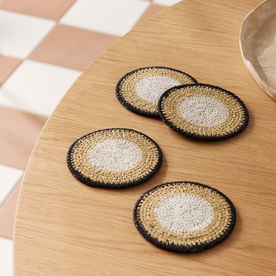 Bowie White Coaster Pack of 4