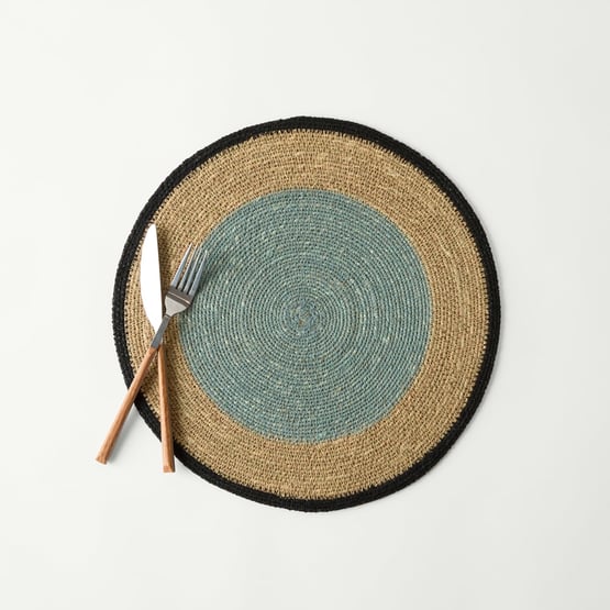 Bowie Dusty Blue Placemat Pack of 2